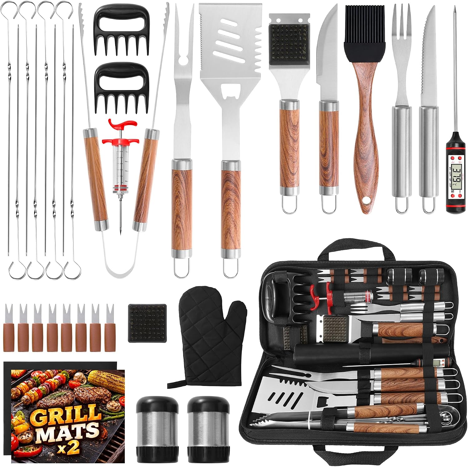 Kaluns 35-Piece BBQ Grill Tools Set