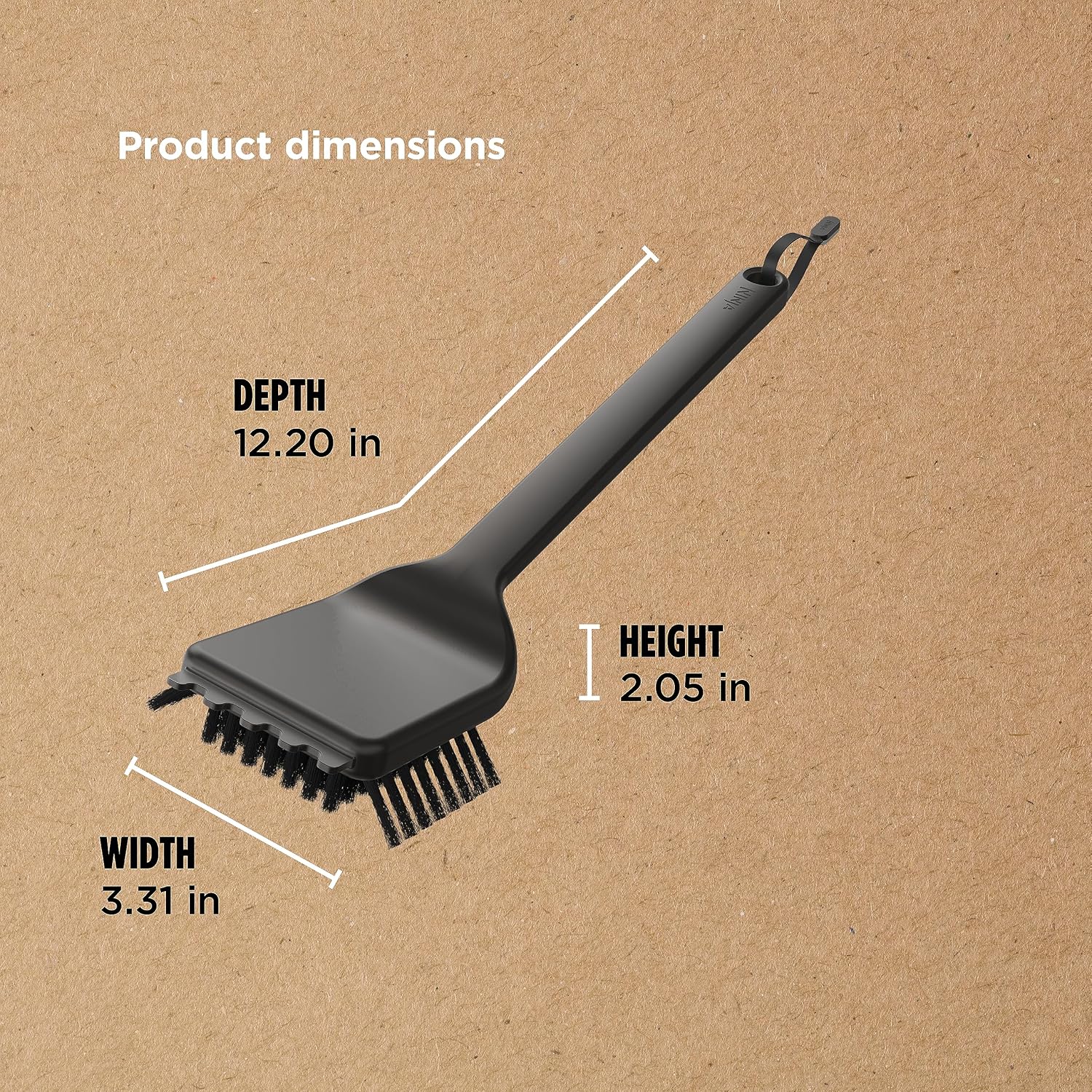 Ninja Woodfire Grill Cleaning Brush & Scraper, Non-Scratch, Heat Resistant — view 2